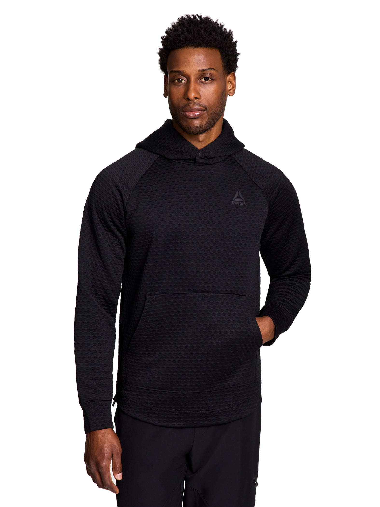Reebok Men's and Big Men's Surge Textured Knit Pullover Hoodie Sweatshirt, Sizes S-3XL