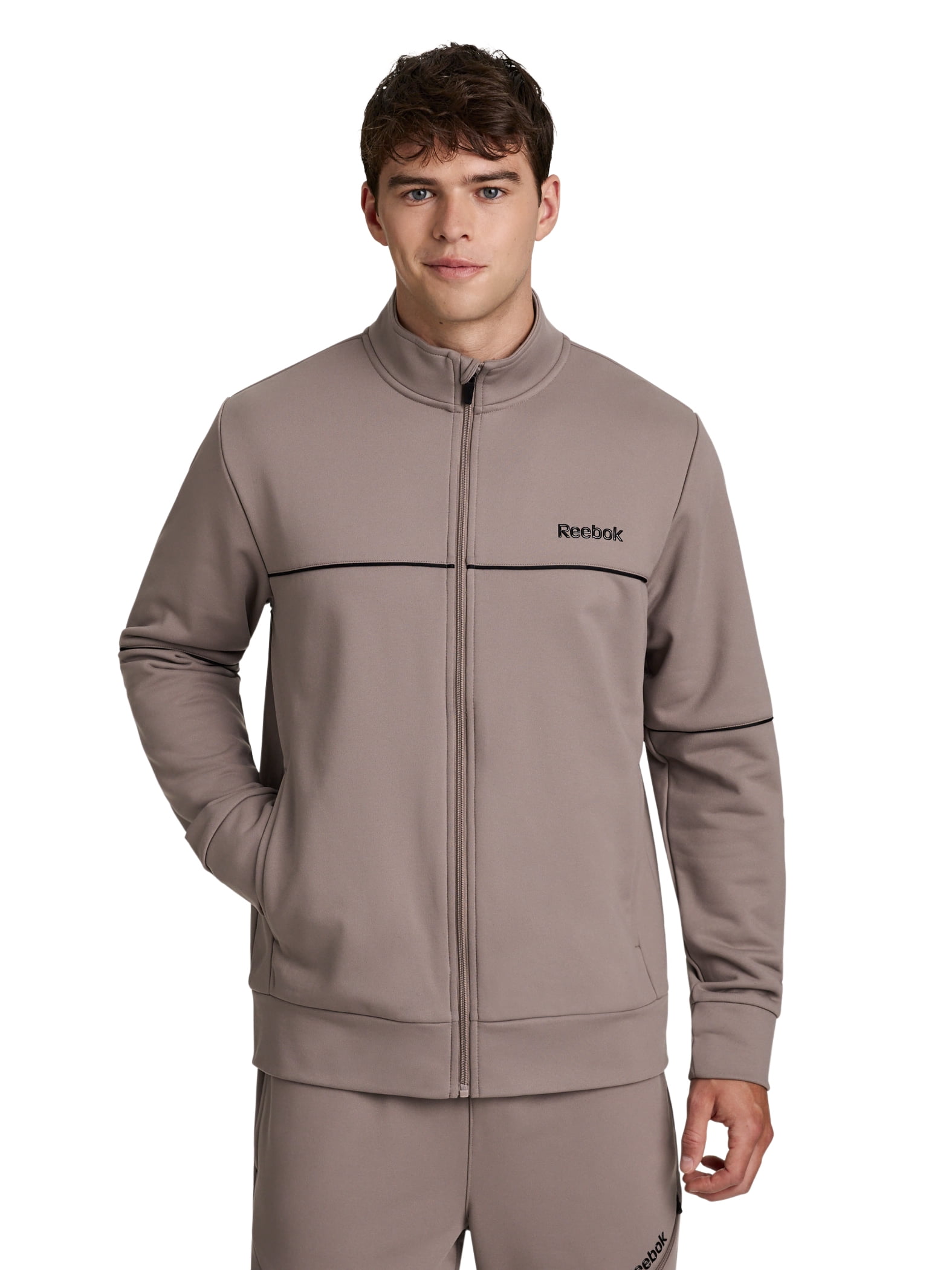 Reebok Men's and Big Men's Terry Full Zip Jacket, Sizes XS-5XL