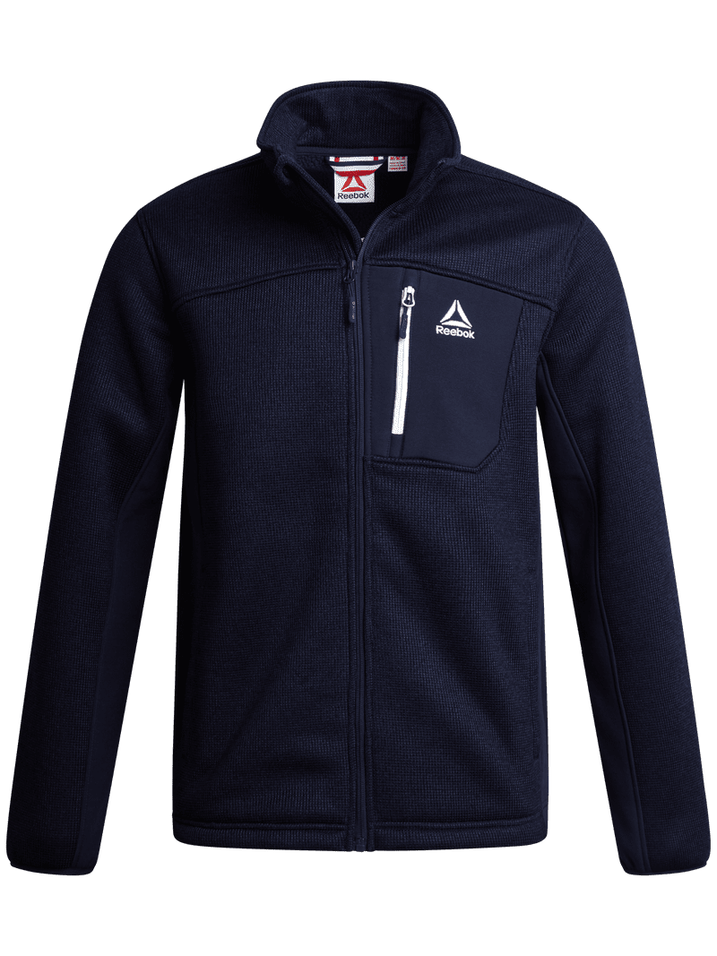 Reebok Men's and Big Men's Textured Fleece Jacket, Sizes S-3XL
