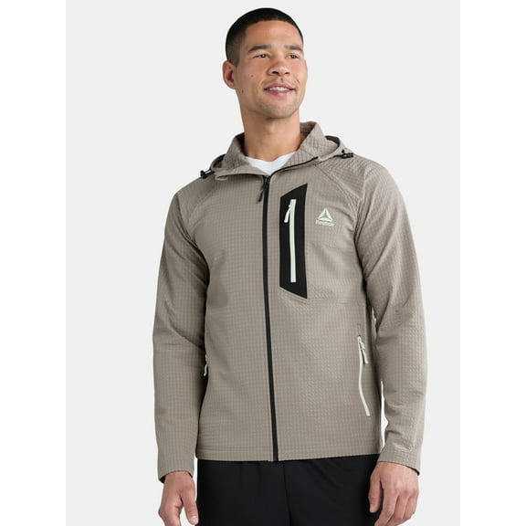 Reebok Men's and Big Men's Textured Stretch Jacket, Sizes S-3XL