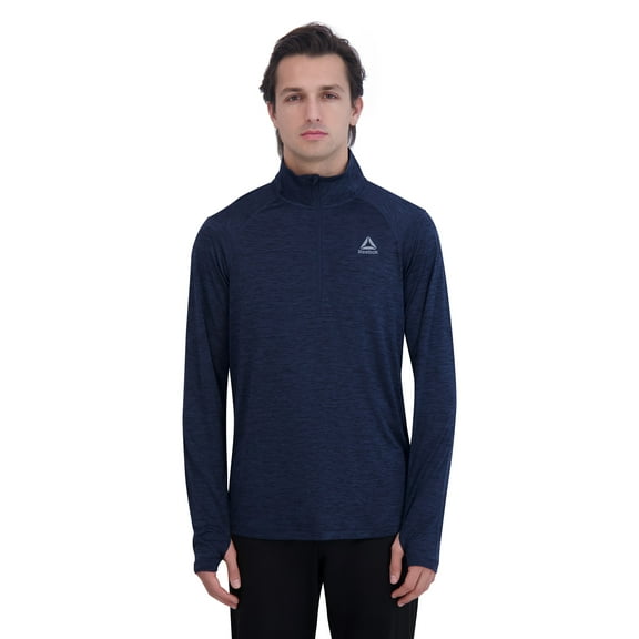 Reebok Men's and Big Men's Trail Quarter-Zip Active Pullover Shirt, Sizes XS-5XL