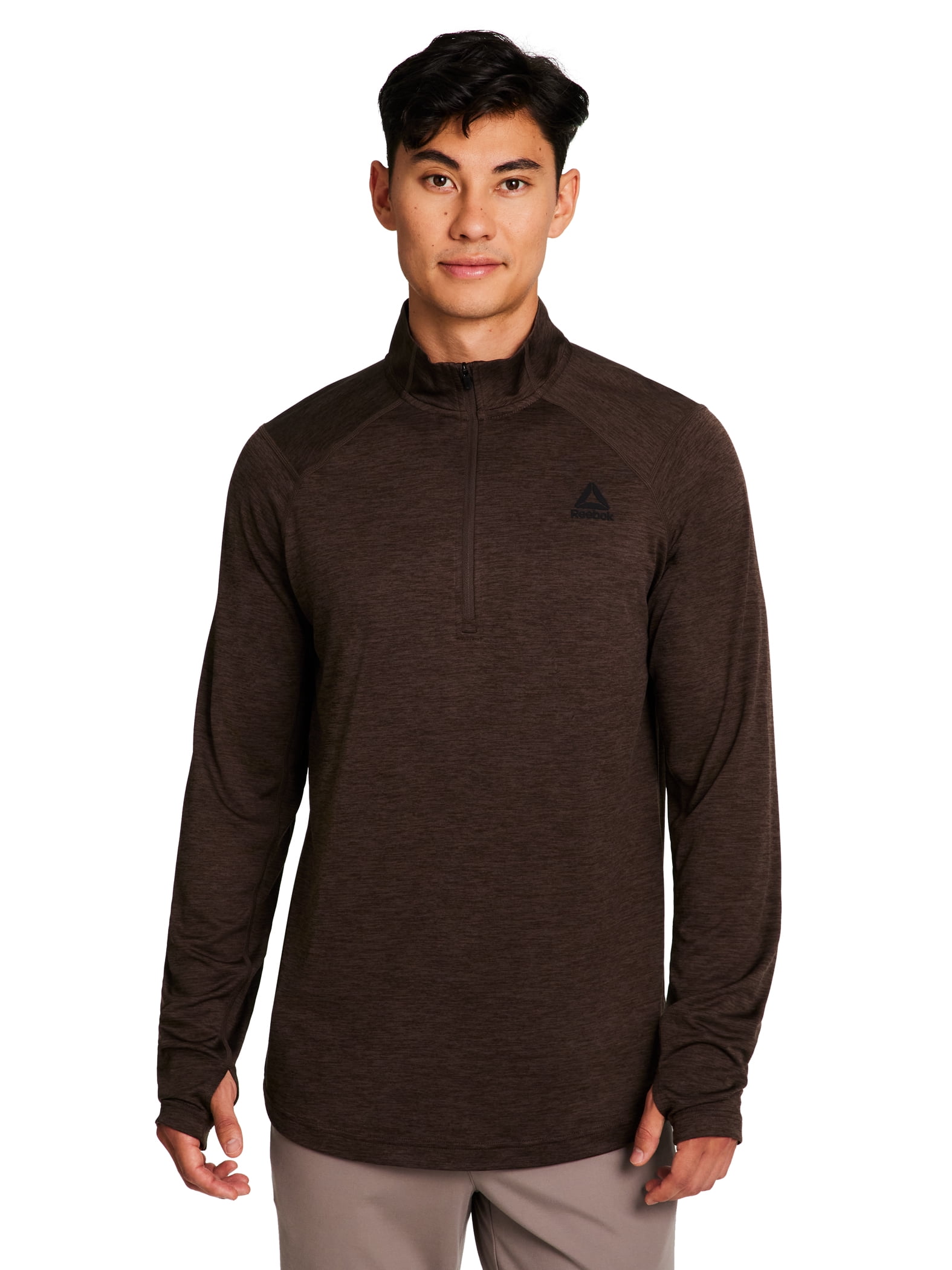 Reebok Men's and Big Men's Trail Quarter-Zip Active Pullover Shirt, Sizes XS-5XL