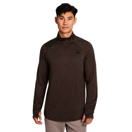 Reebok Men's and Big Men's Trail Quarter-Zip Active Pullover Shirt, Sizes XS-5XL