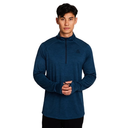 Reebok Men's and Big Men's Trail Quarter-Zip Active Pullover Shirt, Sizes XS-5XL