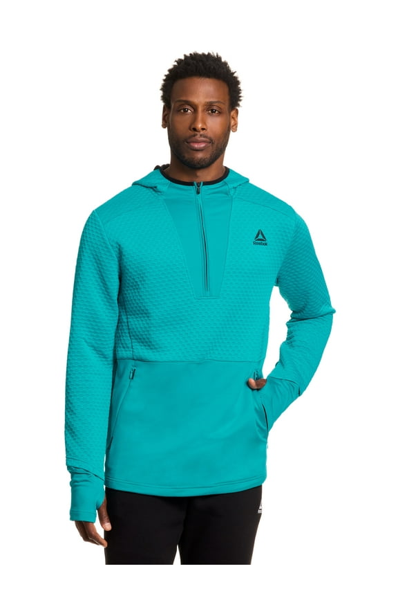 Men's and Big Men's Velocity Textured Knit Half Zip Shirt, Sizes S-3XL