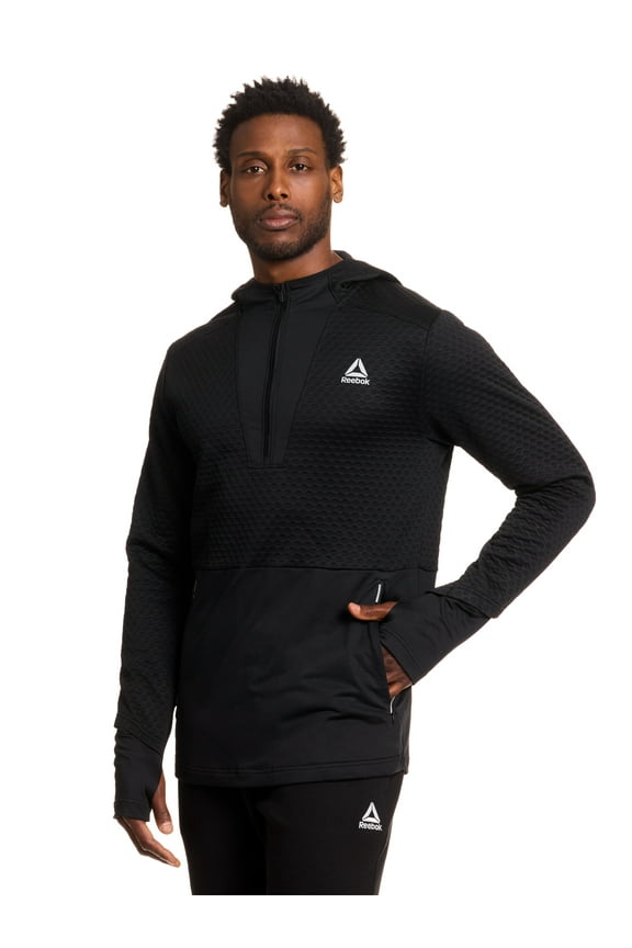 Men's and Big Men's Velocity Textured Knit Half Zip Shirt, Sizes S-3XL