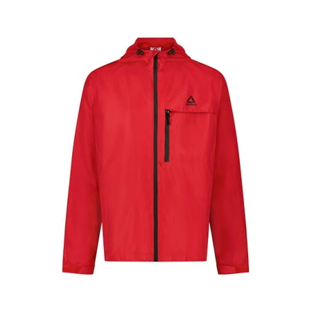 Reebok Men’s Windbreaker Jacket – Lightweight, Sizes S to 3XL