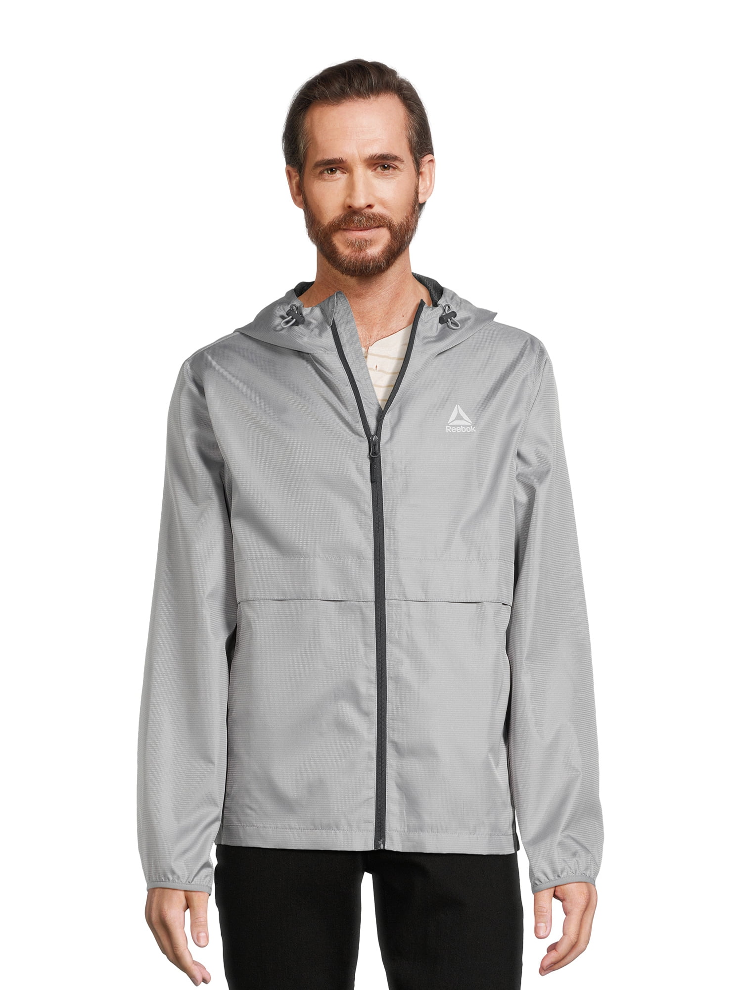 Reebok Men's Windbreaker Jacket with Hood, Sizes S-3XL