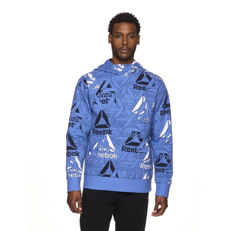 Reebok Mens & Big Mens All Over Delta Logo Hoodie, up to Sizes 3XL