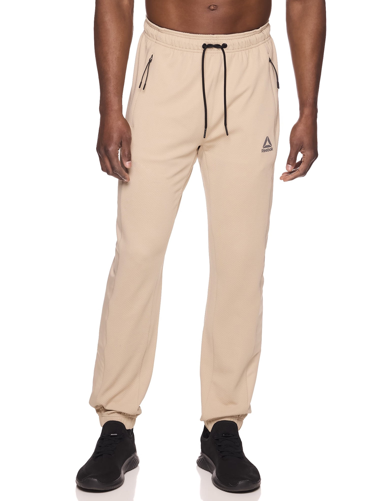 ★Reebok★ Essential Warmup Pants Beige Reebok Mens & Big Mens Hybrid Jogger, up to Size 3XL