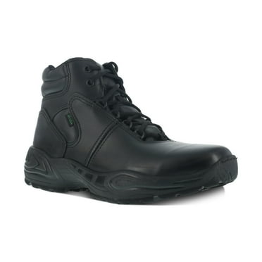 Reebok Mens Black Leather Work Boots Chukka Postal Express 14 W