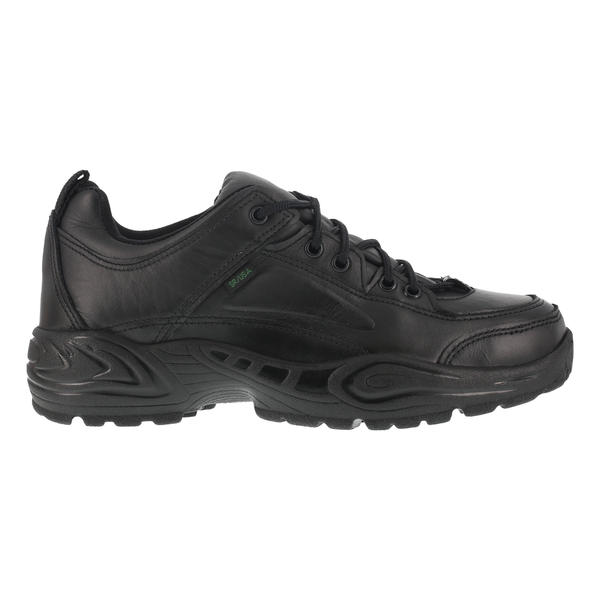 Reebok Mens Black Leather Work Shoes Postal Express Goretex 