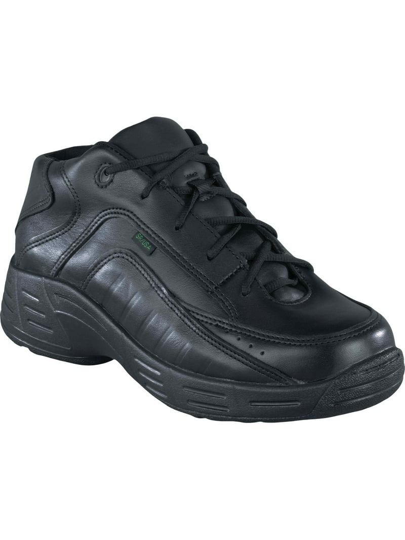 Reebok Mens Black Leather Work Shoes Postal TCT Athletic 