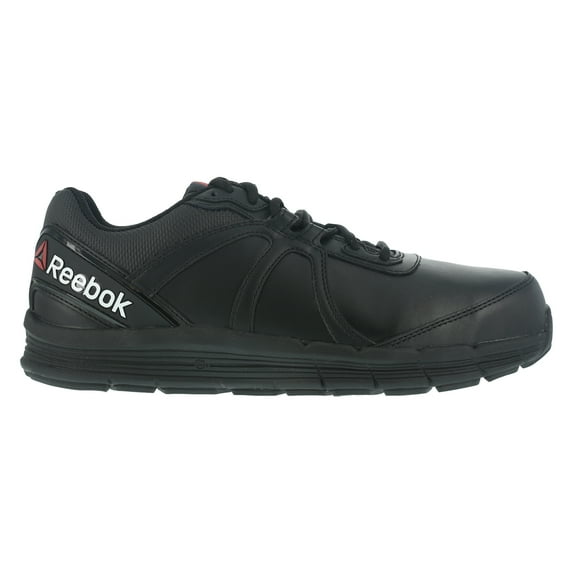 Reebok Mens Black Leather Work Shoes ST Oxford Guide 6.5 W