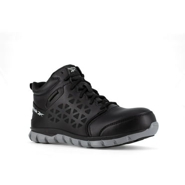 Reebok Mens Black Mesh Work Boots Athletic CT WP 5 M