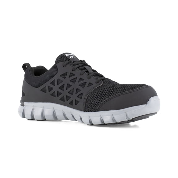 Reebok Work Men's Sublite Cushion Work Black Alloy Toe Shoe