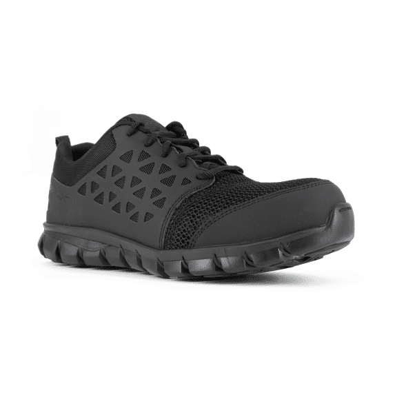 Reebok Mens Black Mesh Work Shoes Athletic Oxford ESD CT 3 W