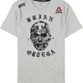 thumbnail image 1 of Reebok Mens Brian Ortega Graphic T-Shirt, Grey, X-Large, 1 of 1