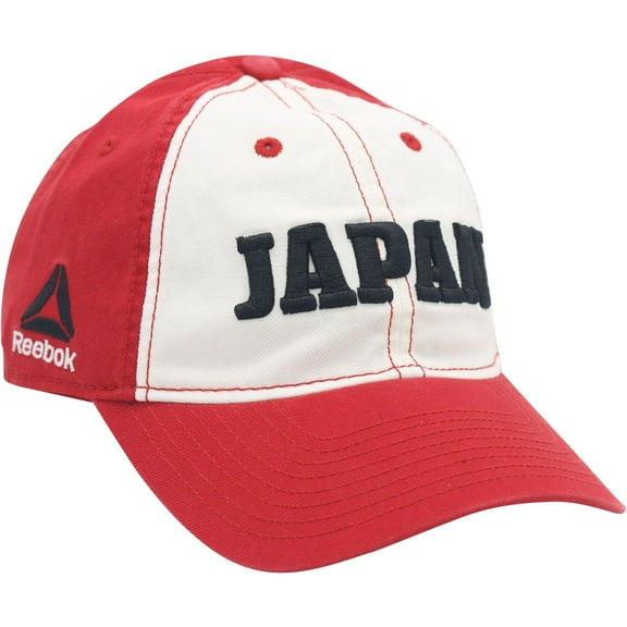 Reebok Mens Country Pride Adjustable Slouch Baseball Cap, Red, One Size