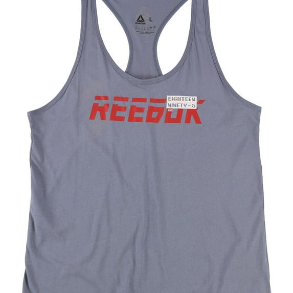 Reebok Mens EIGHTEEN NINETY FIVE Muscle Tank Top, Grey, Large