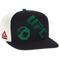 Reebok Mens Embroidered Flat Brim Baseball Cap, Black, One Size