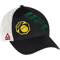 Reebok Mens Embroidered Structured Flex Baseball Cap, Black, S/M