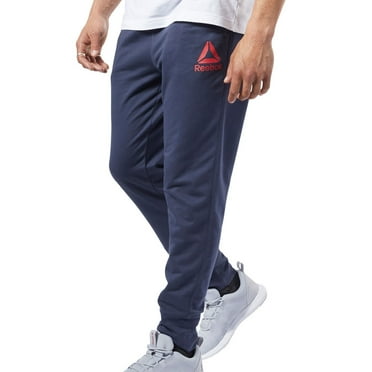 Reebok Mens Essentials Athletic Jogger Pants, Blue, Large