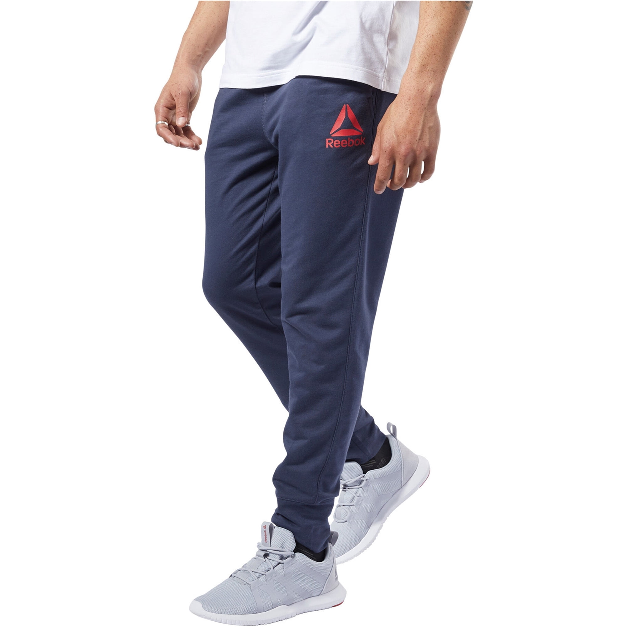 Reebok Mens Essentials Athletic Jogger Pants Blue Large Walmart