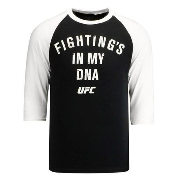 Reebok Mens Fighting's In My DNA Graphic T-Shirt, Black, Small