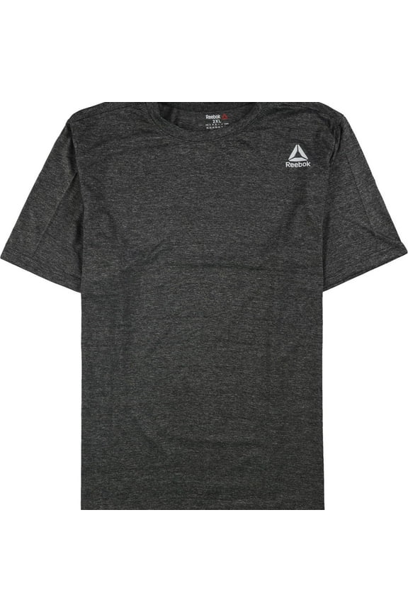 Mens Heathered Crew Neck Performance Basic T-Shirt