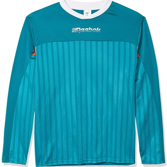 Reebok Mens Meet You There Jersey, Blue, X-Small