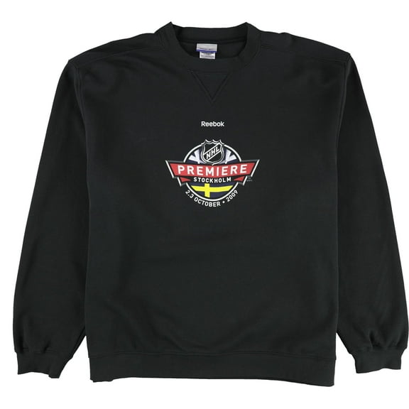 Reebok Mens Premiere Stockholm 2009 Sweatshirt, Black, X-Large