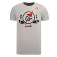thumbnail image 1 of Reebok Mens Pride Fist Bolt Graphic T-Shirt, Grey, Small, 1 of 1