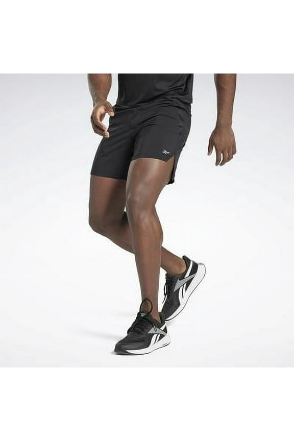 Mens Speedwick Athletic Workout Shorts, Black, Medium