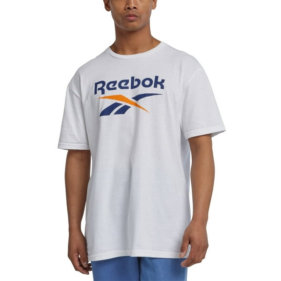 Reebok Mens Regular fit Short Sleeve  Graphic T-Shirt Shirt XXL White Solid