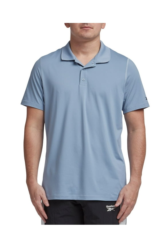 Mens Regular fit Short Sleeve Polo Shirt XXL Light Blue Solid