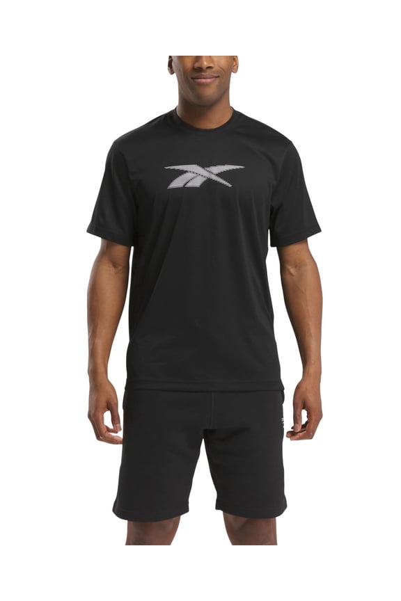 Vector T-Shirt Men XL Black Graphic Logo Performance Short Sleeve FTS1031