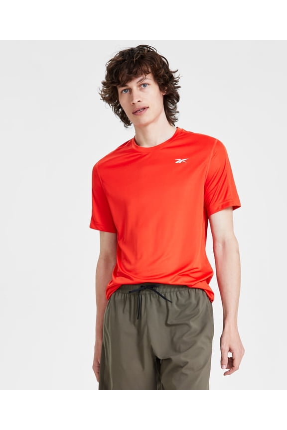 Men's Regular fit Short Sleeve Active T-Shirt Shirt 2XL Red Orange