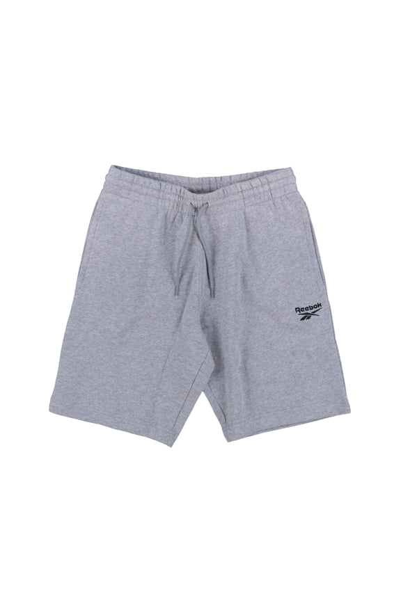 Men's Sweat Shorts Active Comfort Bottoms Identity Logo Flee Grey New