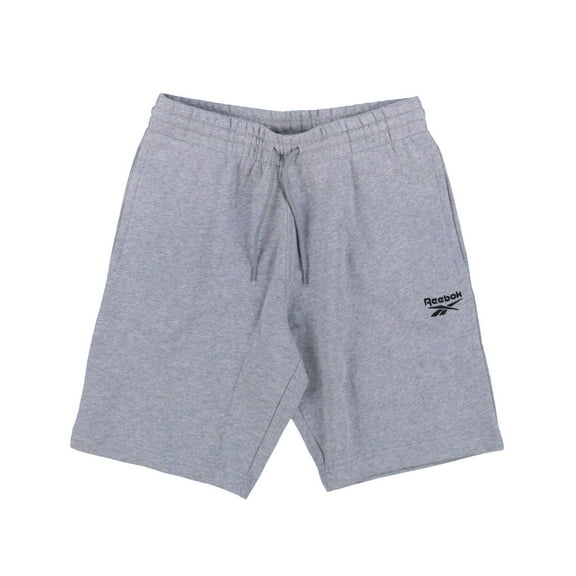 Reebok Men's Sweat Shorts Active Comfort Bottoms Identity Logo Flee Grey New