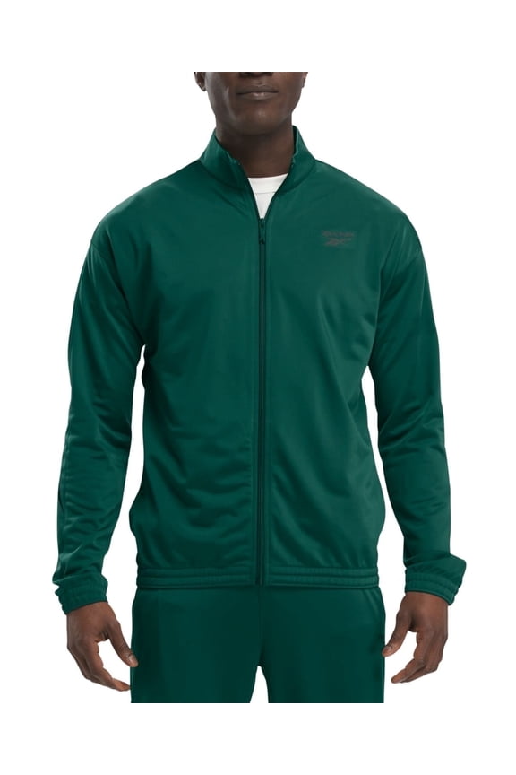 Mens Track Jacket Coat Small Green Solid