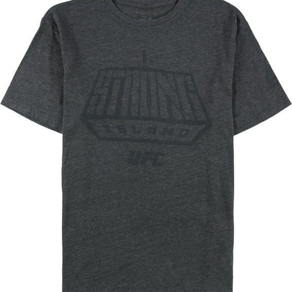 Reebok Mens Strong Island Graphic T-Shirt, Grey, X-Large
