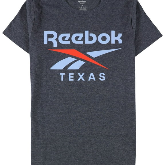 Reebok Mens Texas Graphic T-Shirt, Blue, Small