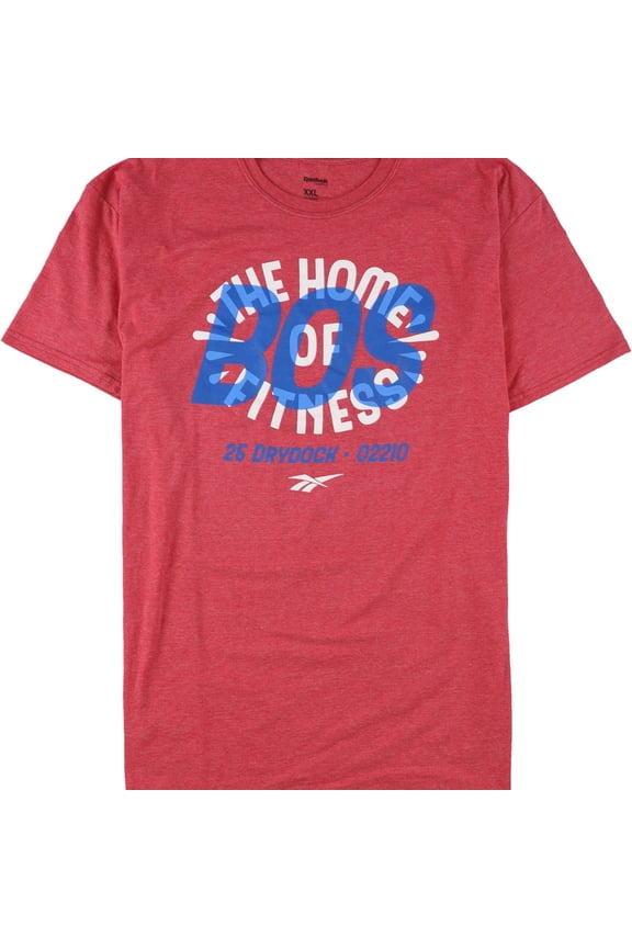 Mens The Home of Fitness Graphic T-Shirt, Red, XX-Large