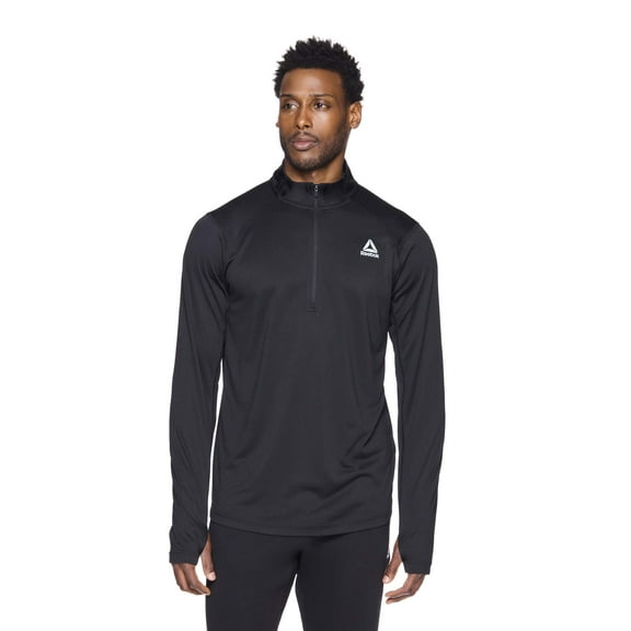 Reebok Mens Trail Quarter-Zip Active Pullover Sweatshirt, Sizes S-3XL