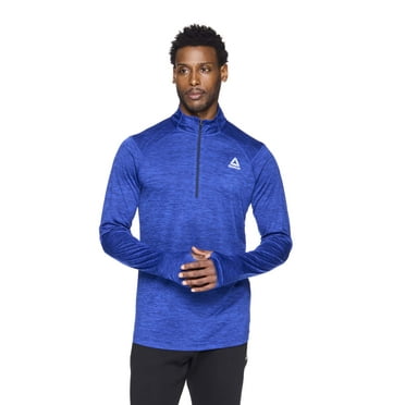 Reebok Mens Trail Quarter-Zip Active Pullover Sweatshirt, Sizes S-3XL