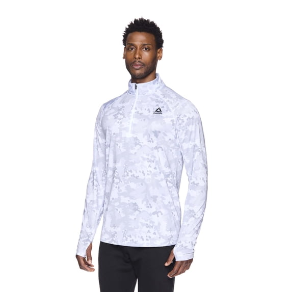 Reebok Men's and Big Men's Trail Quarter-Zip Active Pullover Shirt, Sizes XS-5XL