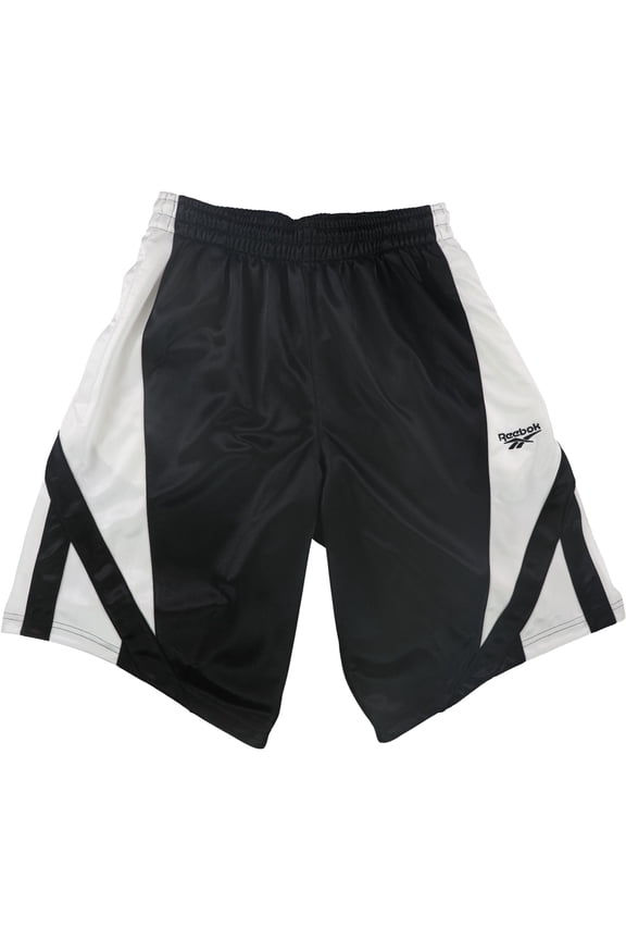 Mens Twin Basic Basketball Athletic Workout Shorts, Black, Small