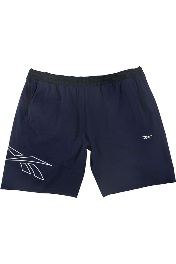 Mens UBF Epic Athletic Workout Shorts, Blue, XX-Large