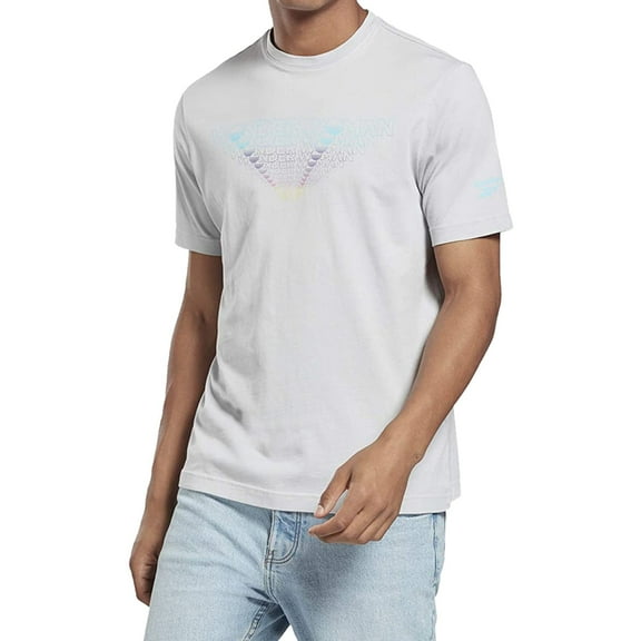 Reebok Mens Wonder Woman Repeat Graphic T-Shirt, Grey, Medium
